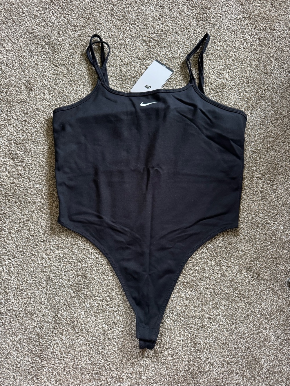 Nike Womens NSW Women Sportswear Essentials Cami Bodysuit Large L Black NEW